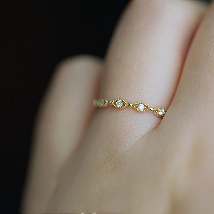 オールシルバー製ダイヤモンドオープンリングジュエリー 15 レディースジュエリー 指輪 リング